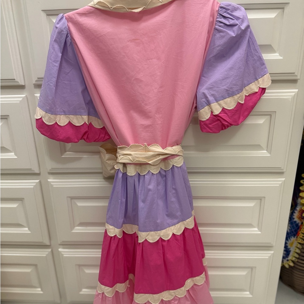 Colorful Patchwork Mini Dress - Picture 2 of 2